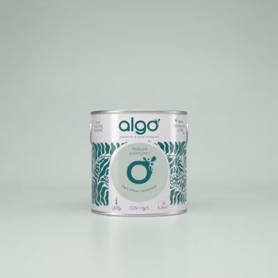 Peinture Algo – Vert d&rsquo;eau apaisant – 5L – Velours