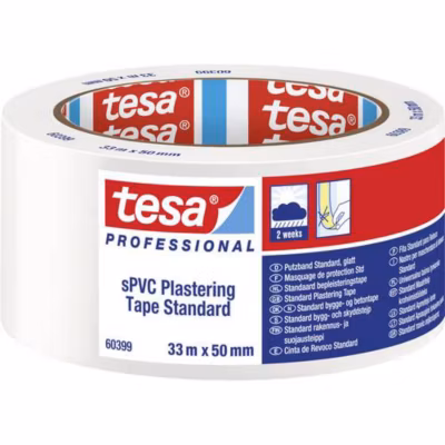tesa SPVC 60399-00005-00 Bande adhésive de plâtrage tesa PVC Standard lisse 50 mm x 50 m