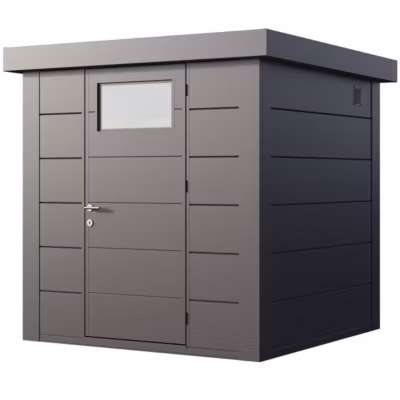 Abri de jardin moderne en acier porte simple 4,3 m² Eleganto 2121