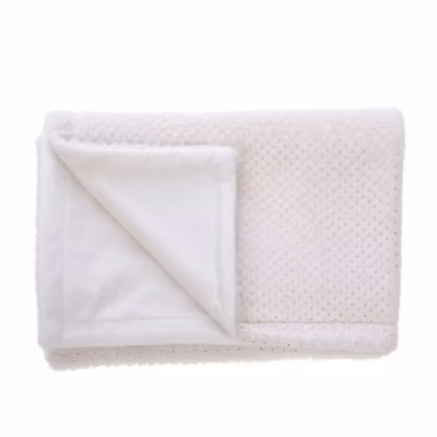 Plaid enfant crème et or 100×75 cm
