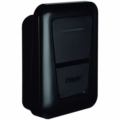 Borne de recharge pour voiture électrique Witty One 11 kW avec TIC. RFID et Bluetooth – HAGER – XVR111STI