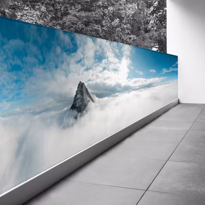 Brise vue Trompe l&rsquo;oeil – 120×420 cm – Nuages 3617689694139