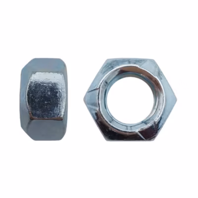 100 Ecrous Freins Indésserrables M18 mm – DIN 980 – 8 – Zingué blanc – D-Work