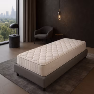 Lot de 2 Matelas 70×190 Tissu Ignifugé Hauteur 15 cm au Confort Trés Ferme – Mousse Extrémement Durable – anti feu 70 190