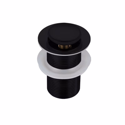 Balneo Bonde clic-clac sans trop-plein, pour lavabo, finition noir, laiton