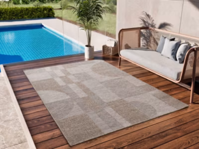 Tapis extérieur ATTICGO naturel rectangulaire intérieur-extérieur 126×190 cm ORIA