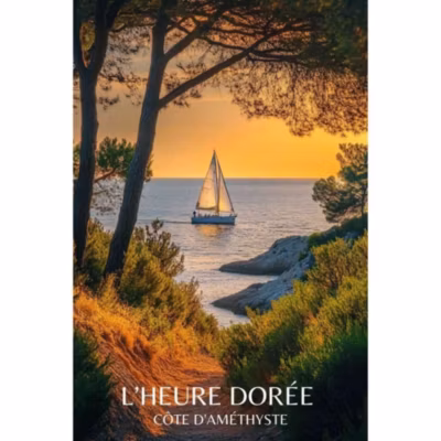 Affiche – Heure Dorée – Posters de nos Régions – Format A4 – Moyen 29,7cm x 21cm