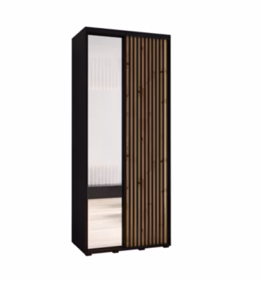 Armoire Sapporo 2 a portes coulissantes H. 205,2 x L. 110 x P. 45 2 portes