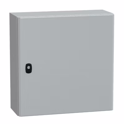Nsys3d5520p Coffret Métallique étanche Ip66 – 500x500x200 – Plaque Fournie – Spacial S3d – Schneider Electric