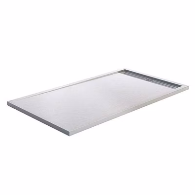 Style Plus – Receveur de Douche Extra-Plat – Résine Minérale – Élégant & Résistant – BLANC – 200X80 CM