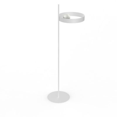 LUMICOM – ALLEY Piantana, 1XE27, max 42W, métal, blanc mat, 40cm H165cm