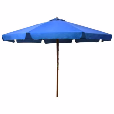 Parasol – VIDAXL – Modèle 47219 – Bois – 330×240 cm – Anti-UV – Pliable