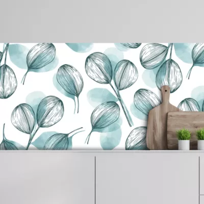 Crédence adhésive déco florale 40×300 cm