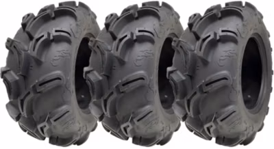25×10.00-12 6ply ATV 255/65-12 Tyres WU24 OBOR Scoprio 50J Road Legal (Set of 3)