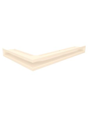 Grille d&rsquo;aération d&rsquo;angle pour cheminée 60x600x400 – Loft Angle droit crème