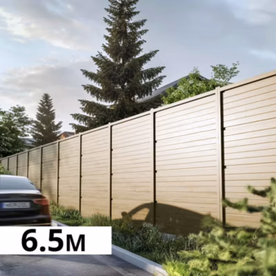 Mur Anti-bruit Bois 6,63×2,4m SILENZO REFLECT – Clôture Réduction Sonore – Palissade