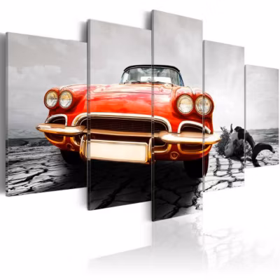 Tableau Vintage Scarlet arrow 100×50 cm