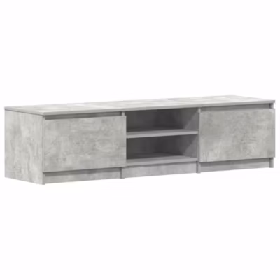 Meuble TV, Support Télévision, Armoire De Télévision Gris béton 140x40x35,5 cm Bois d&rsquo;ingénierie