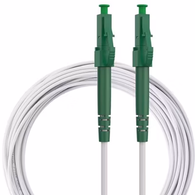 Elfcam – Câble Fibre Optique LC/APC à LC/APC – 7m (Blanc), Jarretière Optique Simplex Monomode 9/125um LSZH