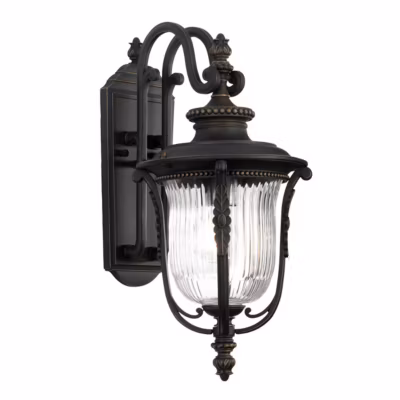 Elstead Luverne – Lanterne murale extérieure moyenne à 1 ampoule bronze IP44, E27