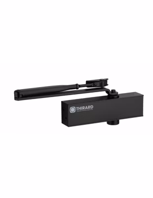 Ferme-porte automatique hydraulique Design force 2 à 4, noir – THIRARD