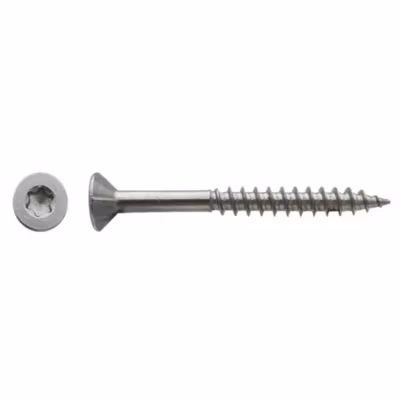 200 Vis Bois Tête Fraisée Torx T20 F/Partiel 4.5 x 45 mm – Inox A2 – D-Work
