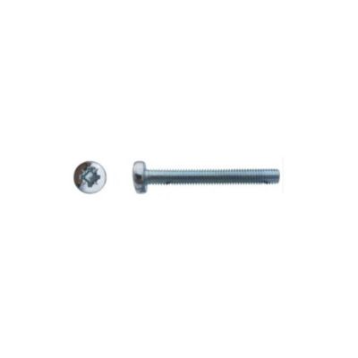 500 Vis Métaux Tête Cylindrique Pozidriv 3 x 16 mm – DIN 7985 – Zingué blanc – D-Work