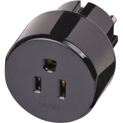 Adaptateur de voyage États-Unis  Japon vers Europe mis à la terre BRENNENSTUHL