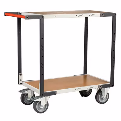 Servante d&rsquo;atelier montée – 2 plateaux 850x495mm – Charge max 400kg – 886721242