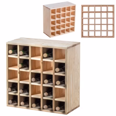 Porte-bouteilles KADAX Chess naturel K11375