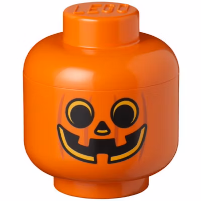 Grande Tête Lego pour rangement taille L – Citrouille