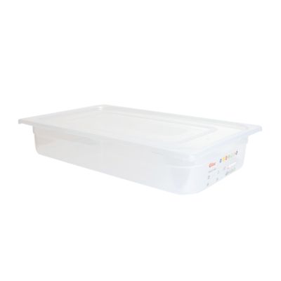 Bac gastronorme GN1/1 HACCP + couvercle – 100 mm – 13 L – Lot de 2