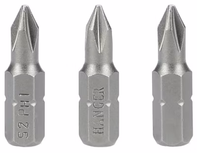 Carte de 3 embouts cruciformes PH1 25mm – HANGER – 133011