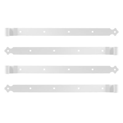 4 Pentures droite, Blanc, Aluminium, Longueur 544 mm, pour Volet Battant