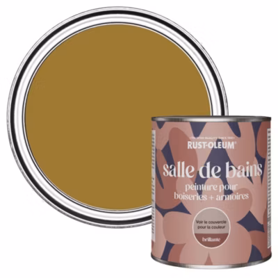 Peinture Jaune pour Boiseries de Salle de Bains, Brillante – RUST-OLEUM – Moisson 750ml