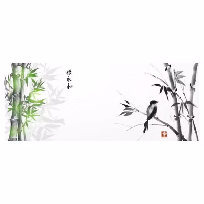 Brise vue imprimé ZAZEN, H.2 x L.5 m, 100% occultant, Made in France par Scenolia + kit de fixation offert