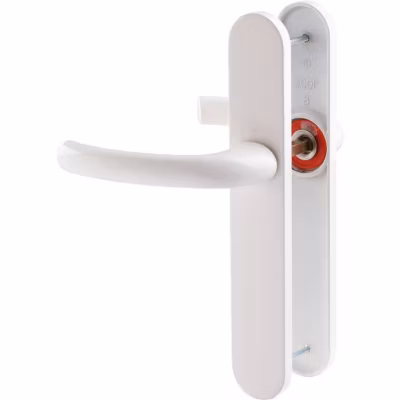 Poignée de porte intérieure – Tokyo – Hoppe Et Cie – Blanc pur – Bec de cane – 195 mm