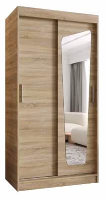 Armoire MOKA à portes coulissantes H. 200 x L. 100 x P. 62, 2 portes