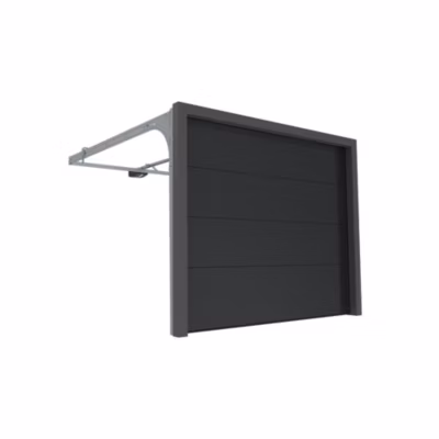 Porte Sectionnelle Motorisée StandardLine Linteau 100mm Lisse Gris Ral 7016 L5000xH2375 4M