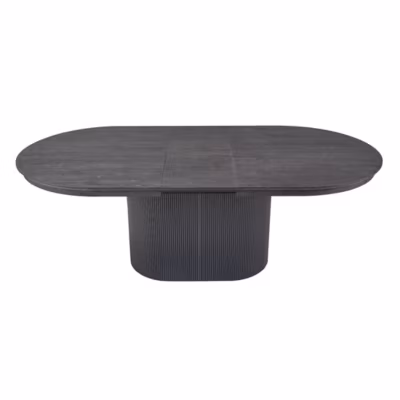 Table extensible VAGOS  180-220 cm  Forme ovale  Coloris brun foncé  Style Design