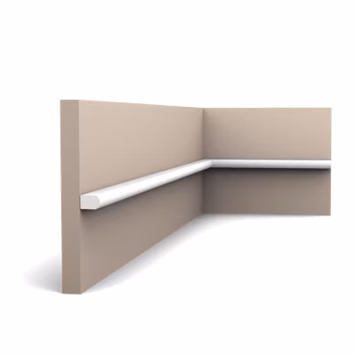 Pack 4 mètres de Cimaises PX209 – L 200 x H 1 x L 1,8 cm – ORAC DECOR