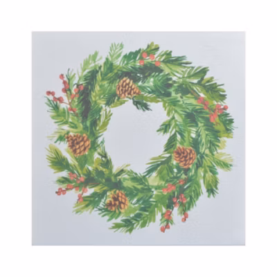 20 serviettes en papier Couronne de pin