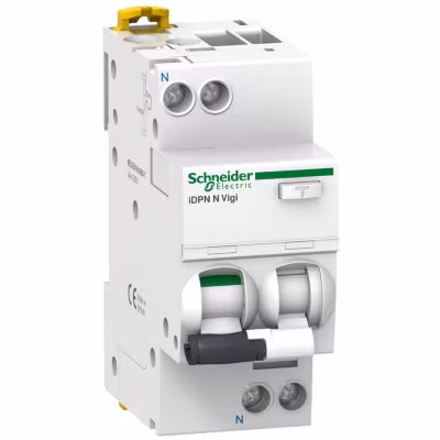 A9d32620 Disjoncteur Différentiel 30ma 20a – 1p+n – 6ka – Type A Auxiliarisable – Vigi Schneider Idpn