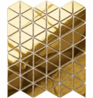 Mosaïque de verre pour salle de bain ou cuisine 26.3 x 30.3 cm – Golden mirror