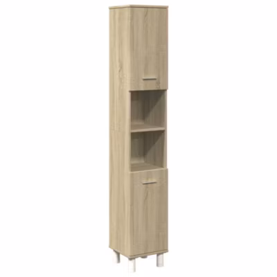 Armoire de salle de bain chêne sonoma 30,5x30x179 cm vidaXL