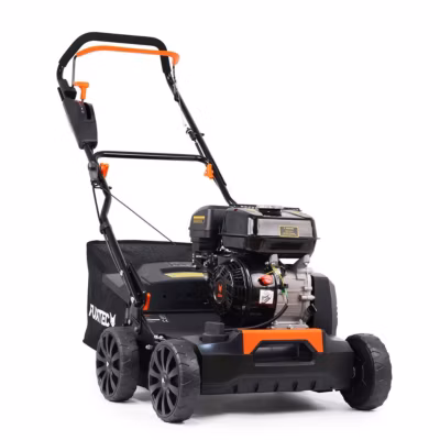 Scarificateur a gazon thermique – FUXTEC FX-BV240 – 212cm3 largeur 40cm sac 45l 18 lames 24 griffes