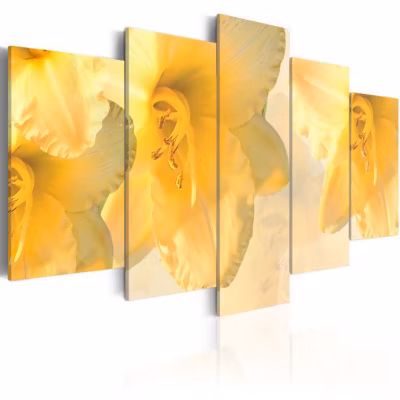Tableau Fleurs lys comme dans un rêve 100×50 cm
