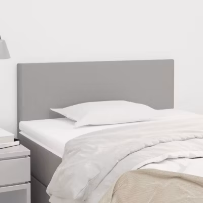 vidaXL Tête de Lit Meuble de Chambre à Coucher Accessoire de Lit Simple Tête de Cadre de Lit Intérieur Gris Clair 345764