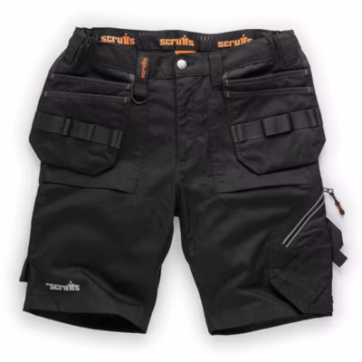 Short Trade Flex Noir pour Femmes – Taille 44 – Confort et Praticité au Travail – Scruffs