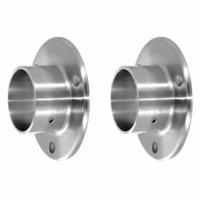 2 x Embase murale pour tube diam. 42,4 mm – Inox 316